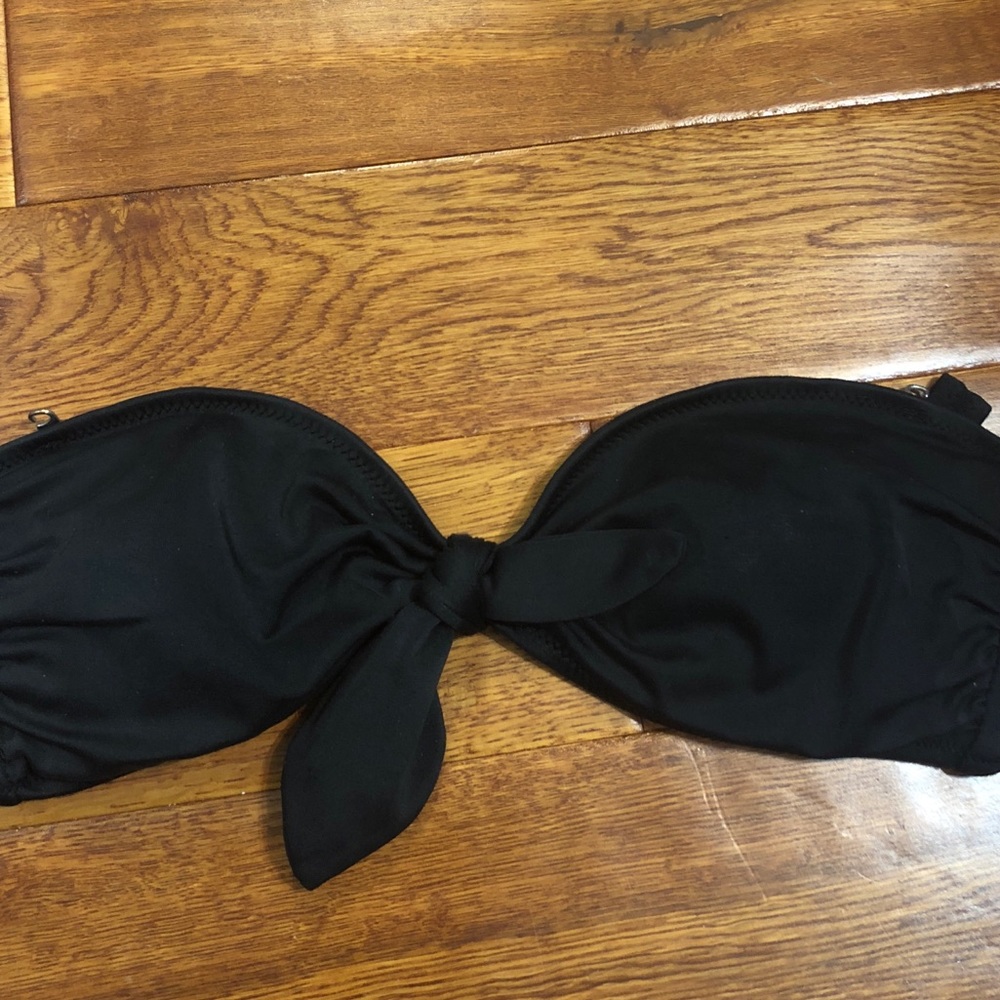 Plain black Victoria secret bandeau bikini top